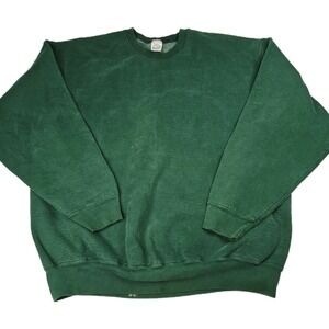Vintage Mansingwear Super Cotton Green Crew Neck Sweatshirt Mens‎ XXL